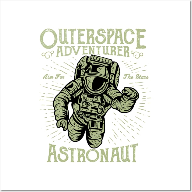 OuterSpace Adventure - Do You Love Astronaut Wall Art by HealthPedia